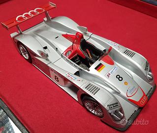 AUDI R8 LE MANS - SIEGER IN METALLO SCALA 1/18