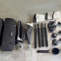 Kit 4 luci fotografiche Bowens 500C + accessori