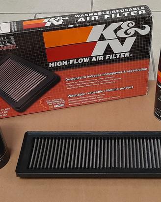 Filtro aria sportivo K&N fiat 500 1.2 benzina