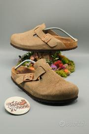 Sandali Sabot Birkenstock Boston Pelle Uomo 42