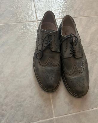 Scarpe uomo Batix Stringate modello Brogue grigie