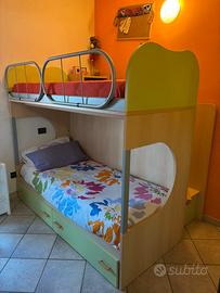 Letto a castello in legno