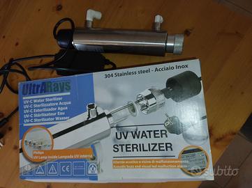 lampada uv 6 w e rubinetto per osmosi inversa