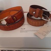 Coppia di cinture da uomo made in Italy