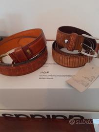 Coppia di cinture da uomo made in Italy