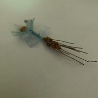 fiore con spiga in vetro di murano