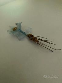 fiore con spiga in vetro di murano