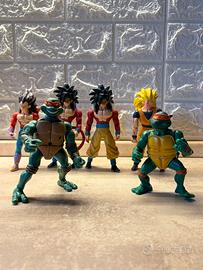 Lotto Action Figure Dragon Ball e Tartarughe