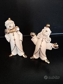 Statuette clown Capodimonte soprammobile