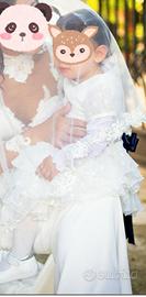 Abito vestito battesimo femminile Carlo Pignatelli