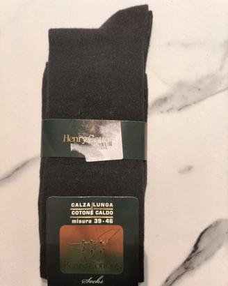 Calze lunghe uomo Henry Cotton's tg. 39-46 nero