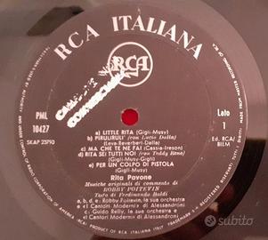 Vinile Raro LP "Little Rita nel West" 1967 Promo!