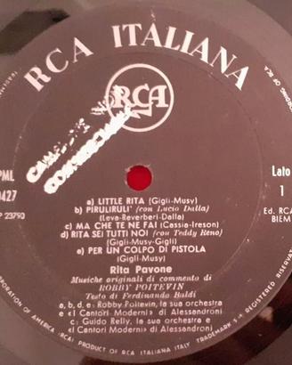 Vinile Raro LP "Little Rita nel West" 1967 Promo!