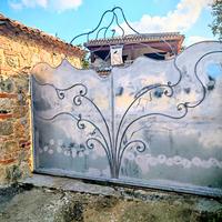 2 Cancelli artigianali in ferro battuto zincato 