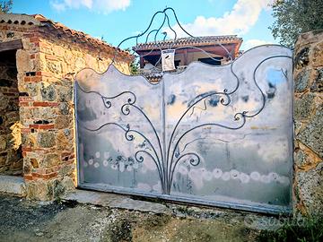 2 Cancelli artigianali in ferro battuto zincato 