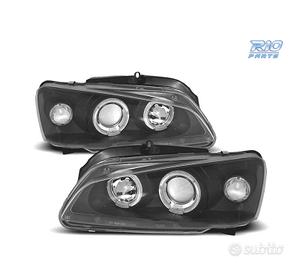 FARI PER PEUGEOT 106 96-05 ANGEL EYES FONDO NERO