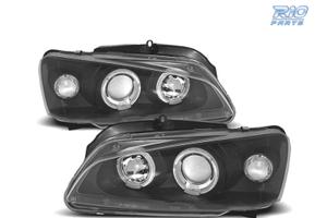 FARI PER PEUGEOT 106 96-05 ANGEL EYES FONDO NERO