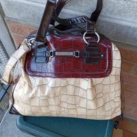 Borsa vintage in ecopelle Sisley 