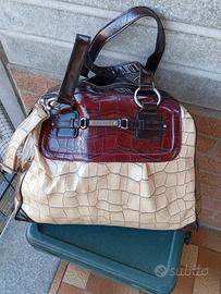 Borsa vintage in ecopelle Sisley 