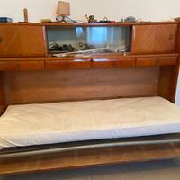 Mobile letto radica di noce Vintage e Divanoletto