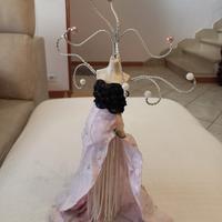 Manichino decorativo portagioie vintage cm.36