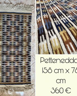 Tappeto tipico sardo di Nule “Petteneddas”