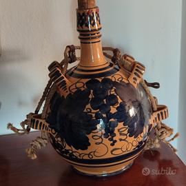 bottiglione vintage luigi Baldrati ceramica decora