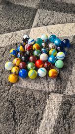 20 biglioni di vetro 2.5cm collezione anni70 80 90