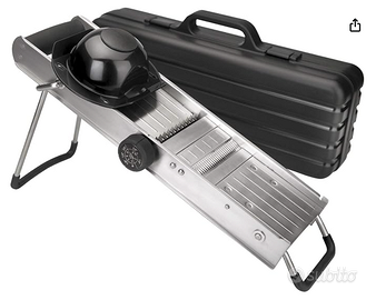 Lacor 60357-Mandolina Inox Protettore Lama Revolve
