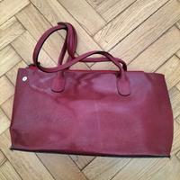 borsa in pelle amaranto Maxima 