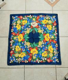GUCCI foulard donna vintage floreale seta 