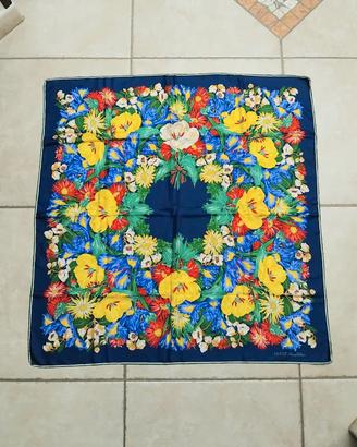 GUCCI foulard donna vintage floreale seta 