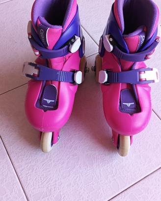 Pattini a rotelle Oxelo Play3 rosa e viola