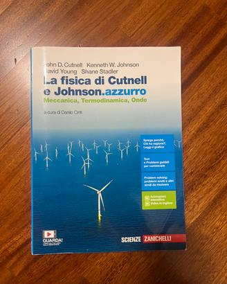 Libro la fisica di Cutnell e Johnson.azzurro