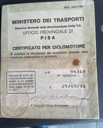 Ciao del 1981 Originale