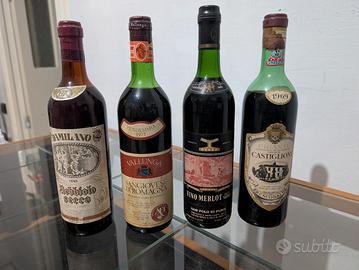 bottiglie di vino da collezione