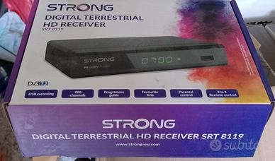 decoder strong srt-8119 dvb-t2 con telecomando
