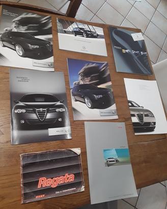 8 brochure pubblicità auto vintage