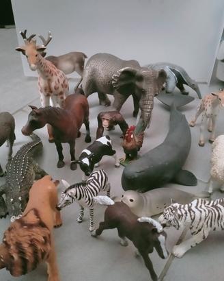 blocco 18 animali schleich