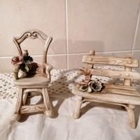 Ceramiche di Bassano sedia e panchina