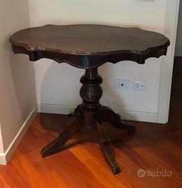 Tavolino credenzina letto in ottone panca in noce