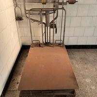 Bilancia meccanica a piattaforma vintaje