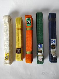 5 cinture per Karate