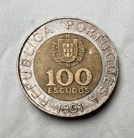 100 Escudo 1991 Repubblica Portoghese