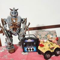 Robot Radiocomandato 30 cm + carro armato a pile