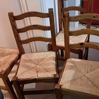 Set 4 sedie rustiche