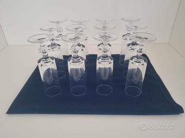 Servizio bicchieri in vetro set di 12 pezzi calici