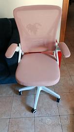 sedia ufficio rosa