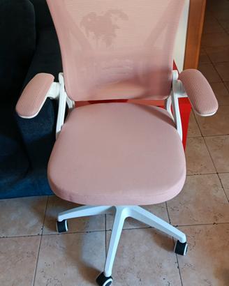 sedia ufficio rosa