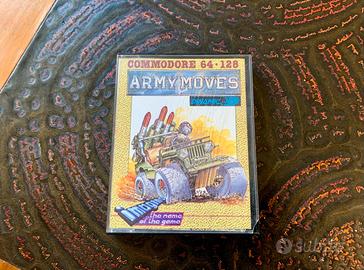 Commodore 64 Army Moves 1987 cassetta custodia